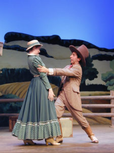 Edward Padilla, right, as Ali Hakim in the 2003 USC School of Dramatic Arts production of Oklahoma!