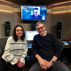Alumna Angie Sarkisyan and Associate Professor of Theatre Practice John Demita