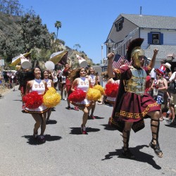 Chris Wodniak and the Trojan Marching Band
