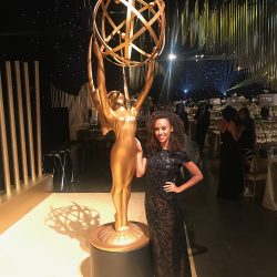 Sidne Phillips with Emmys Statue