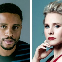 Nnamdi Asomugha and Kristen Bell