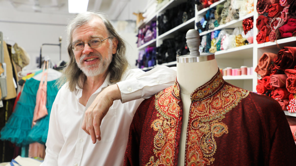 Howard Schmitt in the SDA Costume Shop