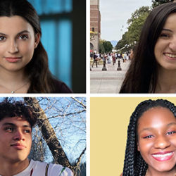 Four incoming freshmen students