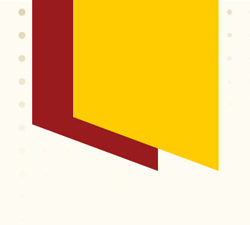 Cardinal and Gold shapes on a background