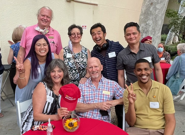 SDA faculty and staff during a parent social for Welcome Week 2021