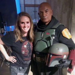 Sara Fox with Temuera Morrison