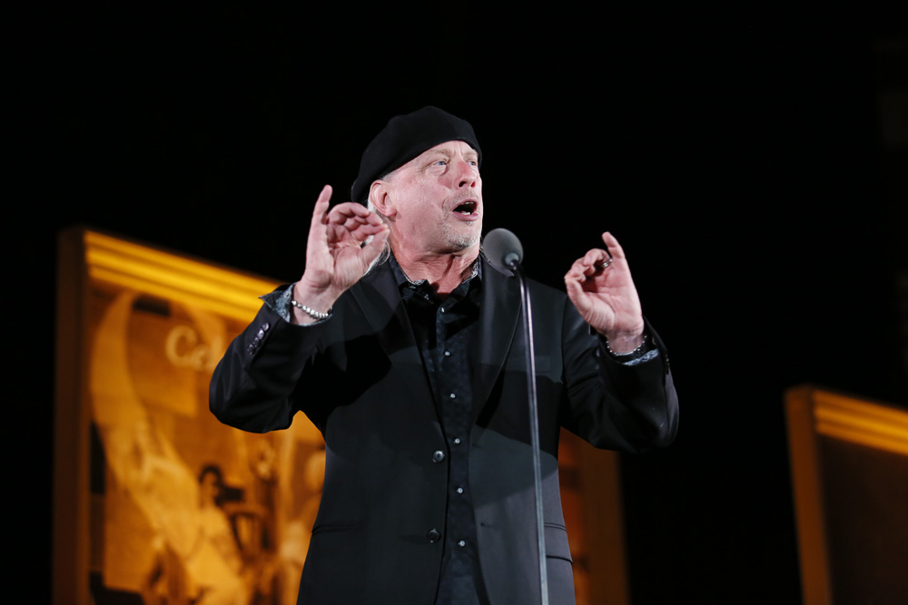 Greg Holford during his acceptance speech