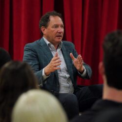 Broadway producer Kevin McCollum speaks at CareerSeries@SDA