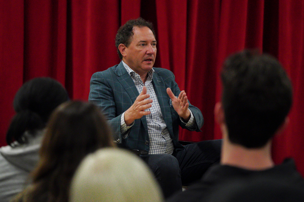 Broadway producer Kevin McCollum speaks at CareerSeries@SDA