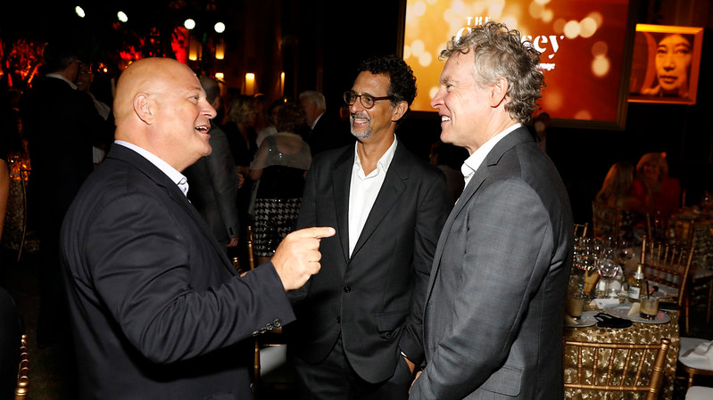 Michael Chiklis, Grant Heslov and Tate Donovan in conversation.