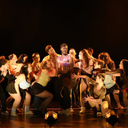 Students performing in A Chorus Line