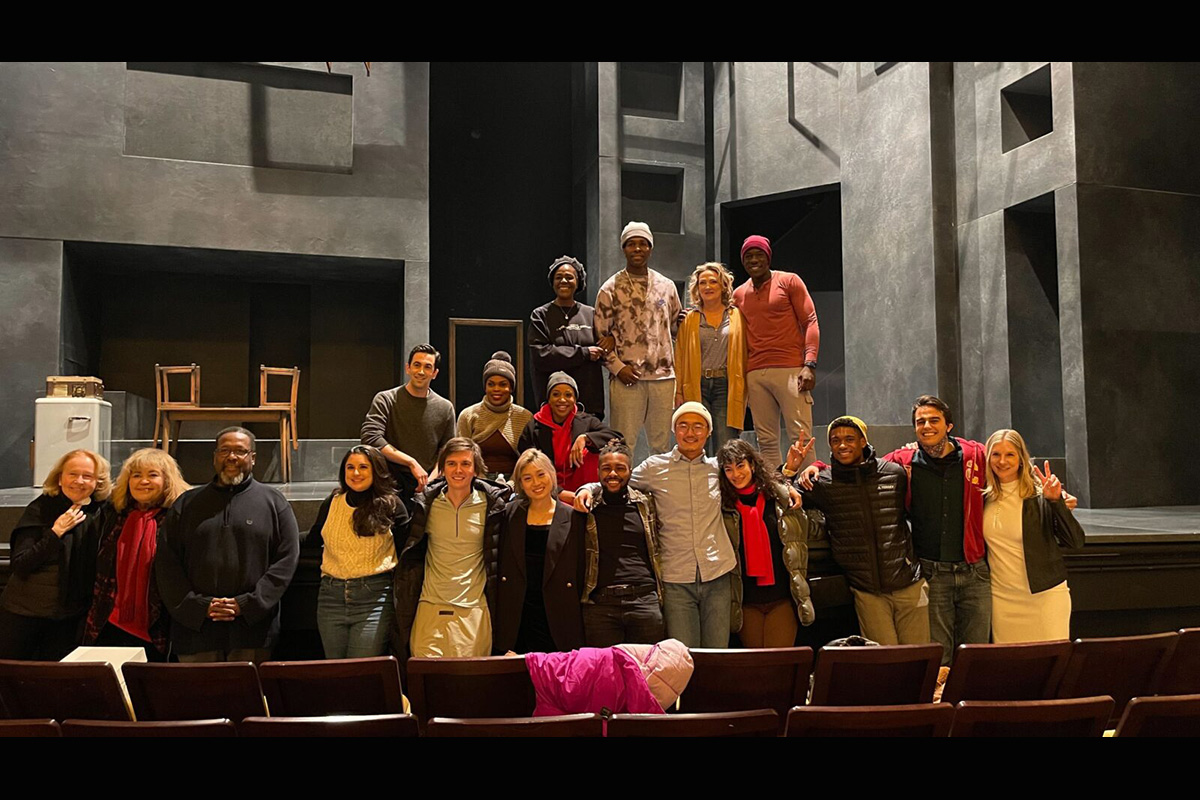 SDA MFA Year 2 students and faculty meet the cast of the Broadway Revivial of "Death of a Salesman."