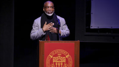 LeVar Burton accepting Robert Redford Award for Engaged Artists